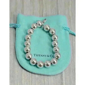 Tiffany & Co Sterling Silver HardWear Ball Bracelet 7.4"